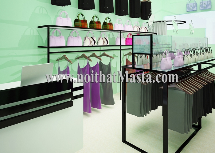 Thiết kế nội thất shop quần áo thời trang chị Oanh - Thủ Đức